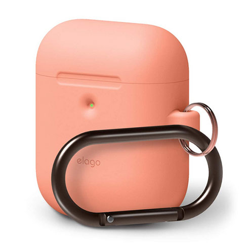 Elago Airpods 2 Silicone Hang Case - Peach