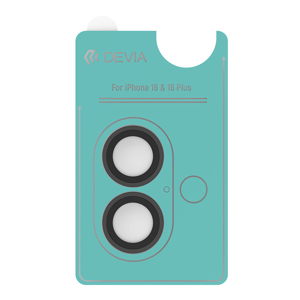 Devia Peak Series Lens Protector pre iPhone 16/16 Plus - Black