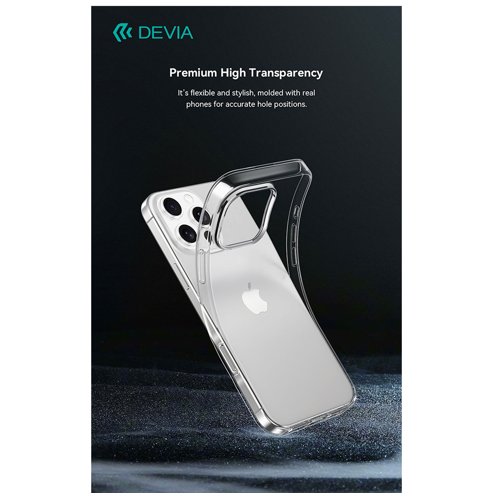 Devia kryt Naked TPU Case pre iPhone 16 Pro Max - Clear