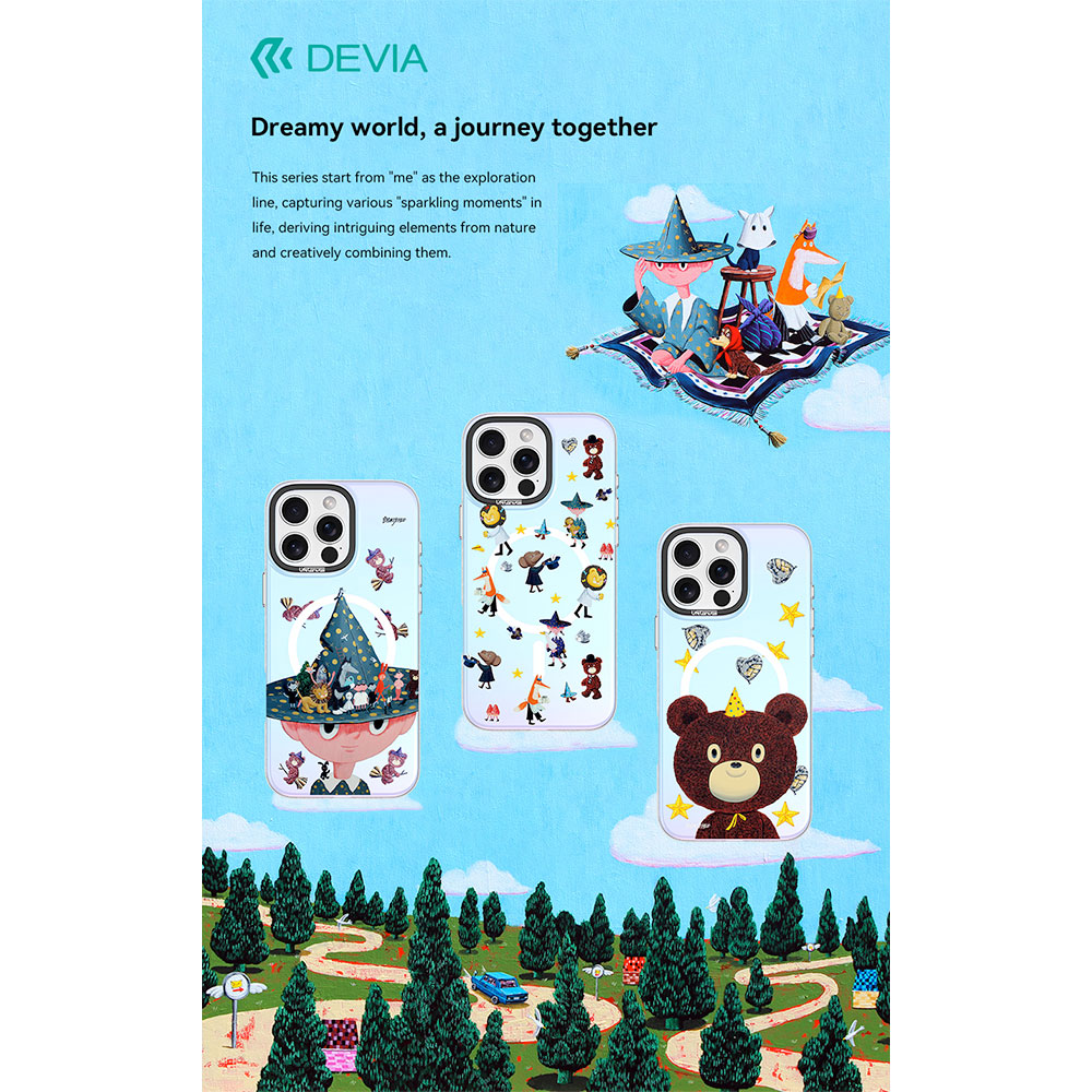 Devia kryt Canvas Series Magnetic Case pre iPhone 16 Plus - Magician