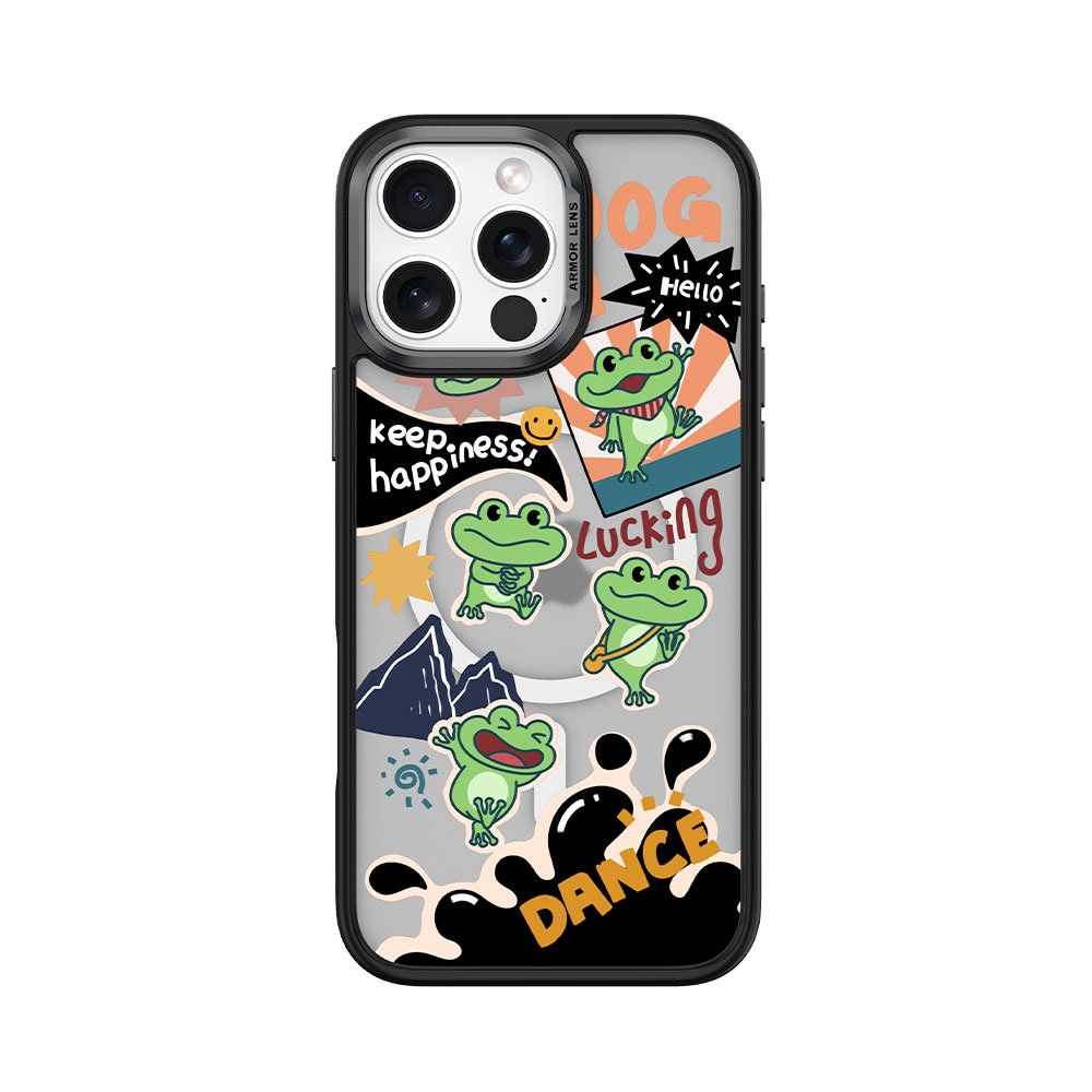 Comma kryt Cultural Series Magnetic Case pre iPhone 16 - Lucky Frog
