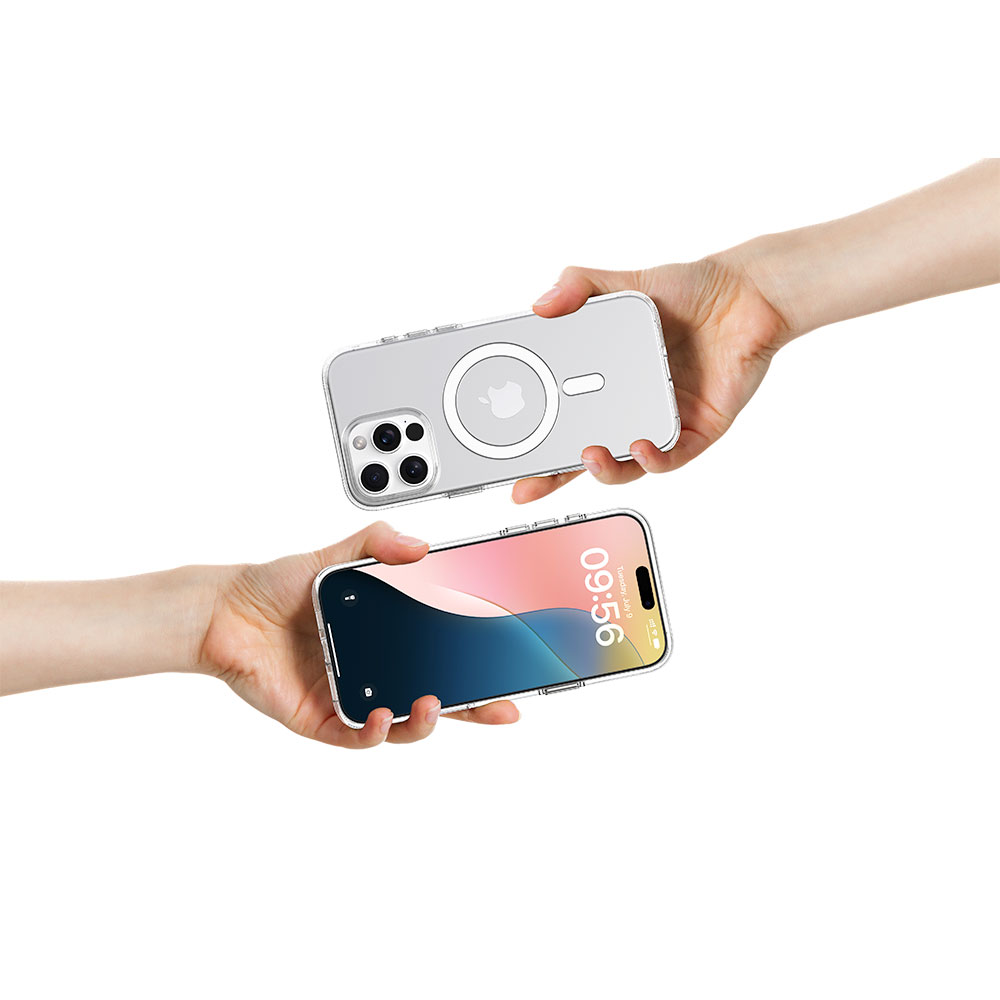 Comma kryt Elemental Series Magnetic Case pre iPhone 16 - Clear