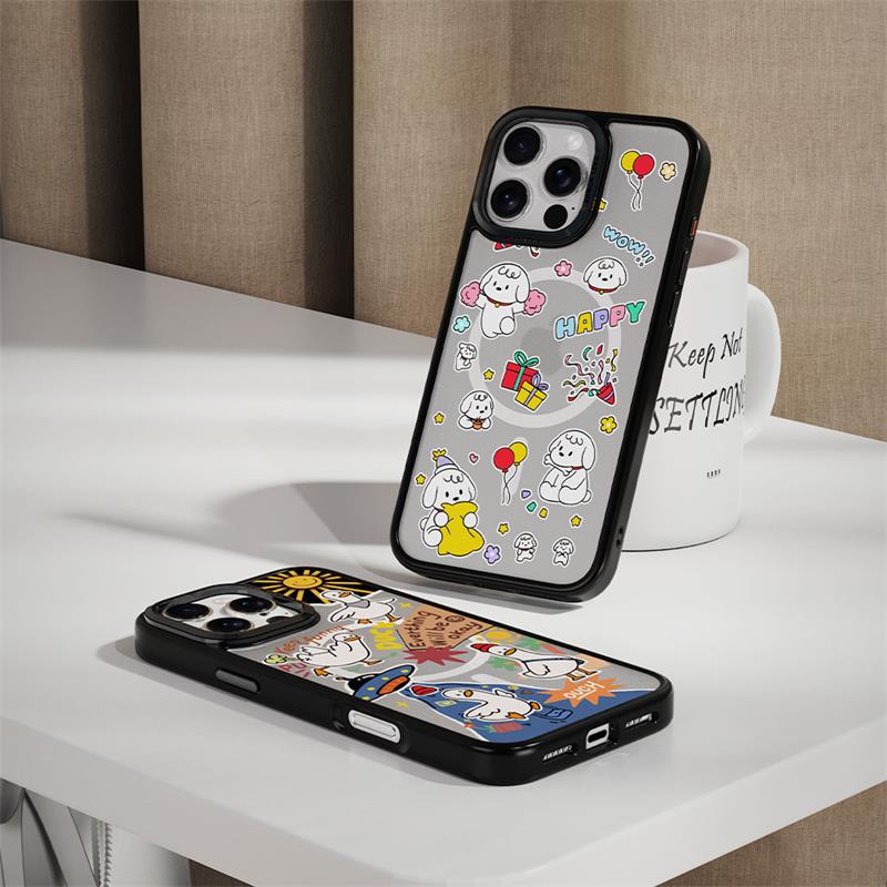 Comma kryt Cultural Series Magnetic Case pre iPhone 16 - Happy Dog