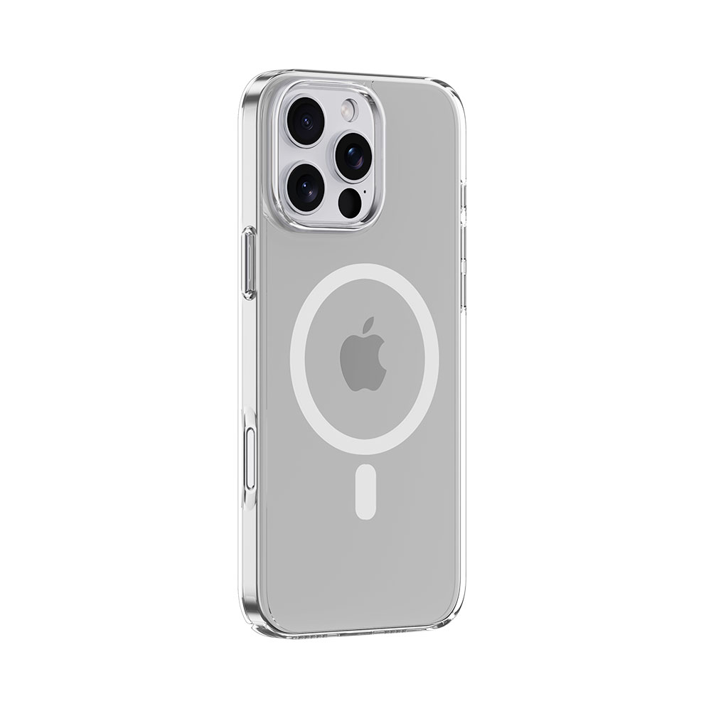 Comma kryt Glass Series Magnetic Case pre iPhone 16 - Clear