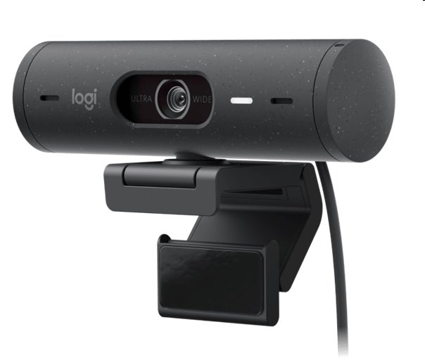 Logitech BRIO 500 - webcam, Full HD - grafitová