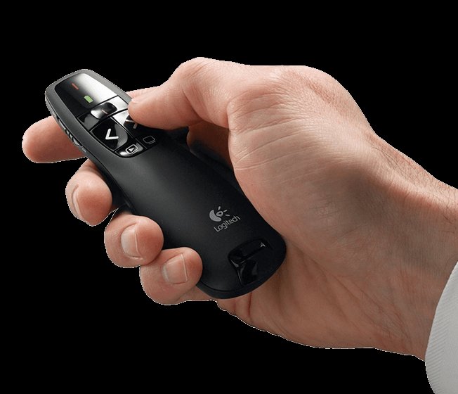 Logitech R400 - laserový prezentér