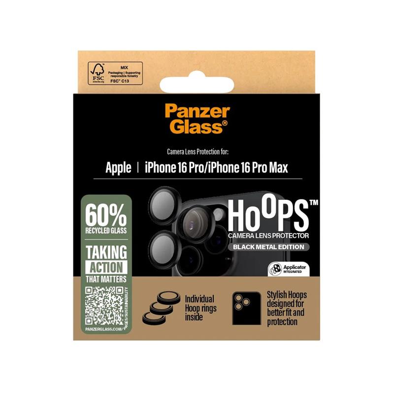 PanzerGlass ochranné sklo Hoops pre iPhone 16 Pro/16 Pro Max - Black