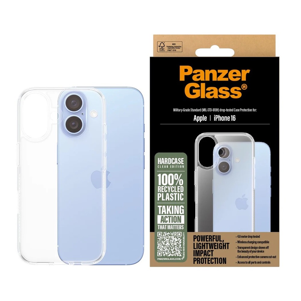 PanzerGlass kryt HardCase pre iPhone 16 - Clear
