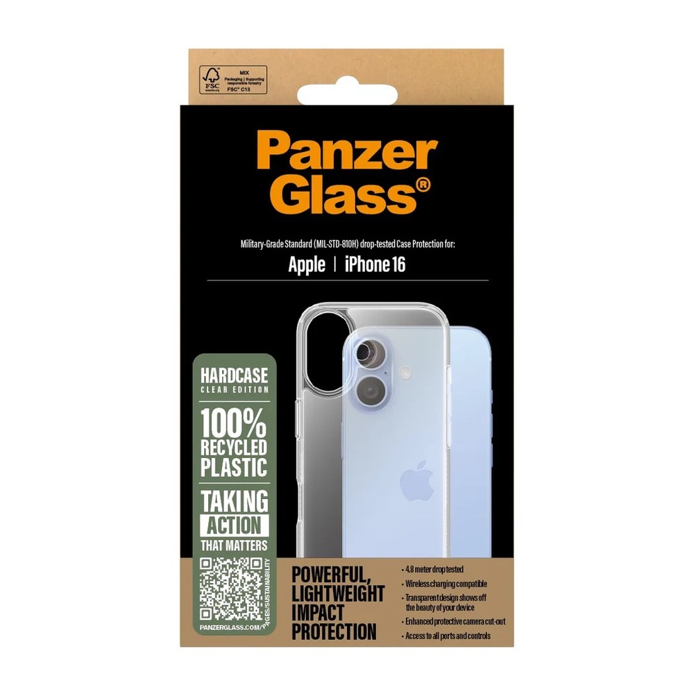 PanzerGlass kryt HardCase pre iPhone 16 - Clear
