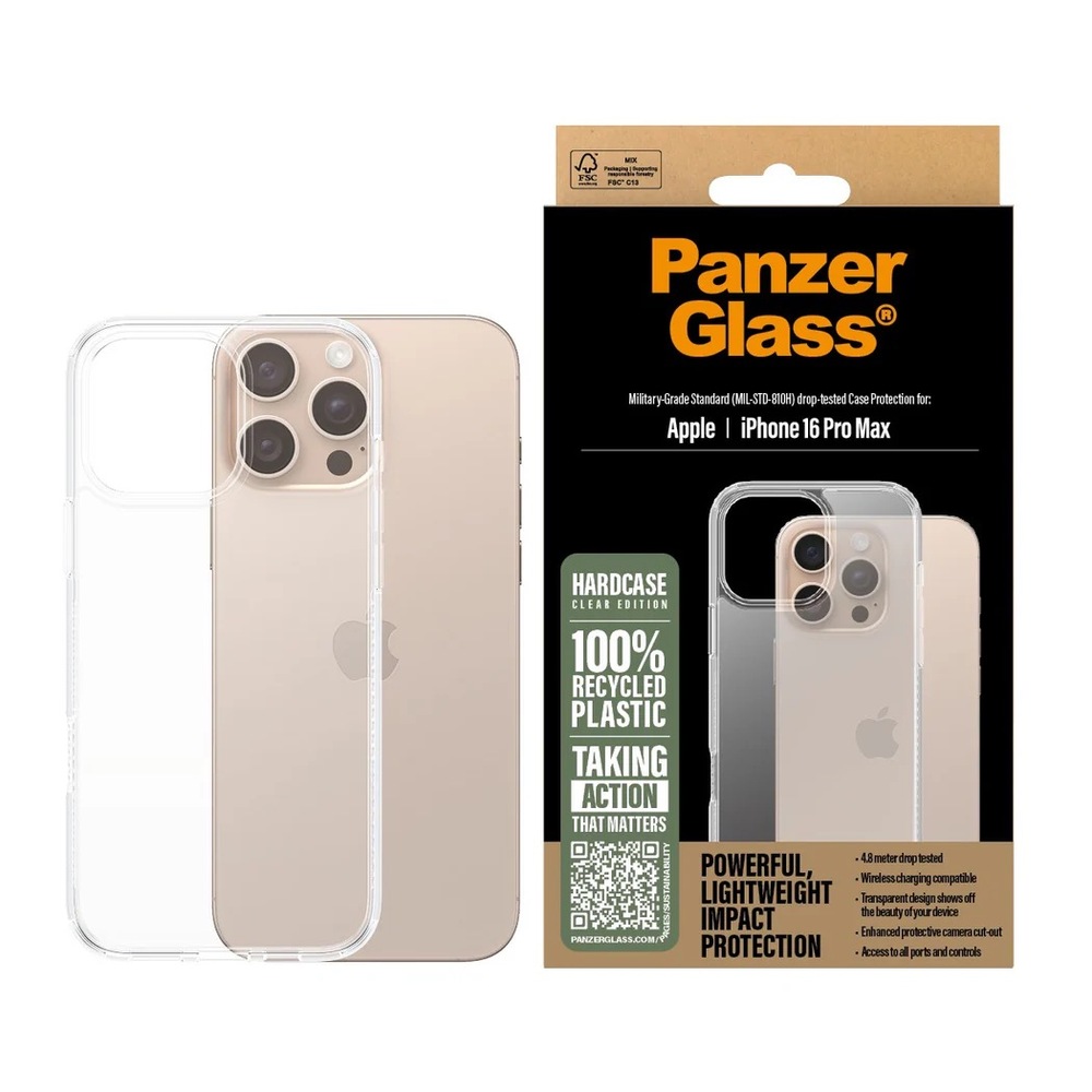 PanzerGlass kryt HardCase pre iPhone 16 Pro Max - Clear