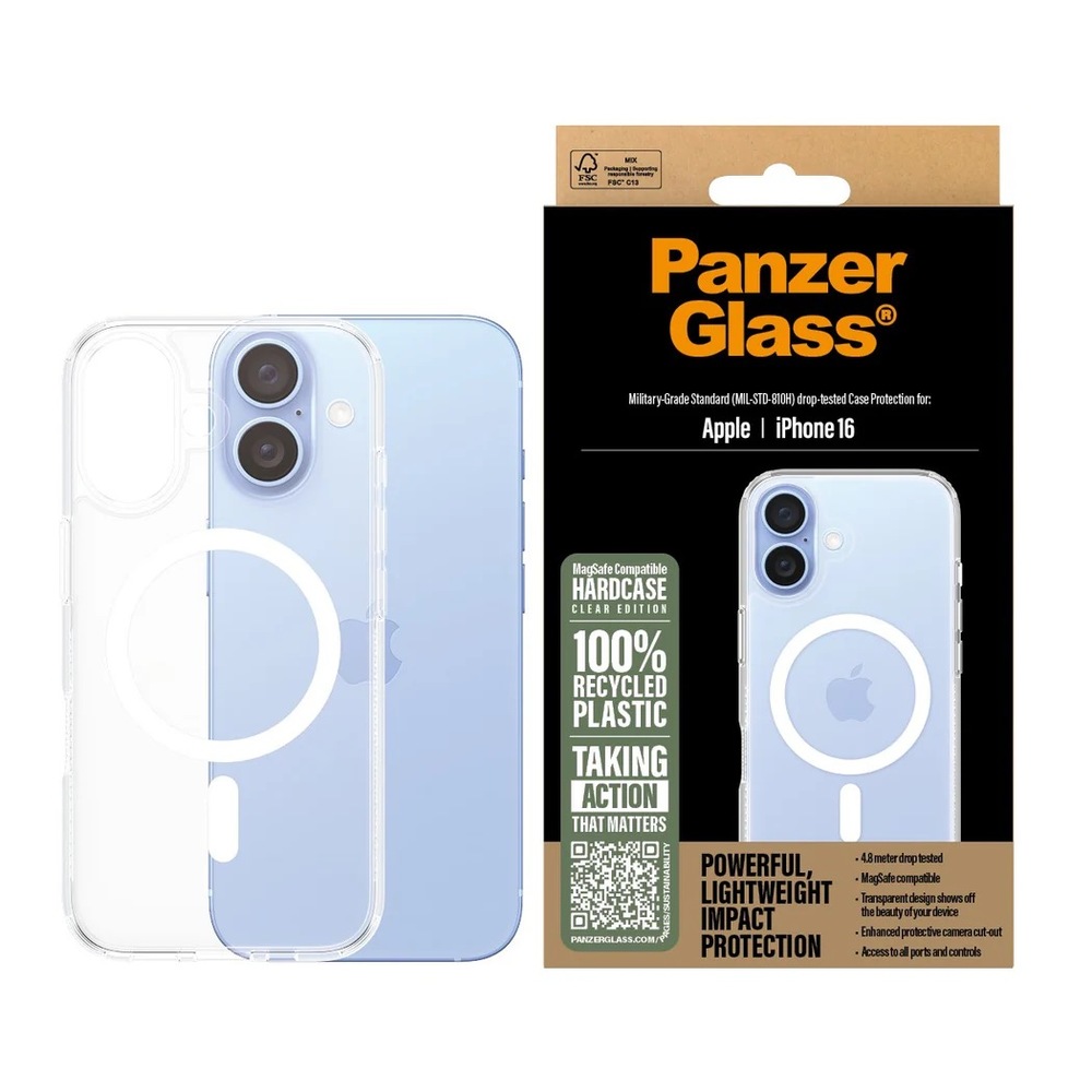 PanzerGlass kryt HardCase Magsafe pre iPhone 16 - Clear