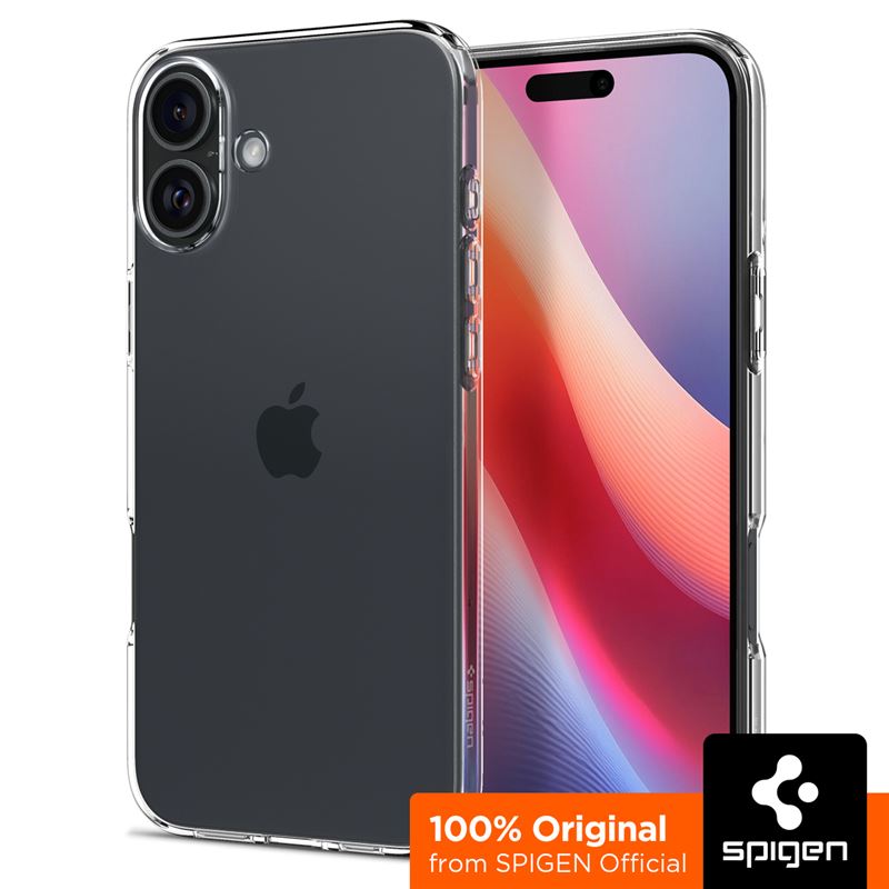 Spigen kryt Liquid Crystal pre iPhone 16 - Crystal Clear