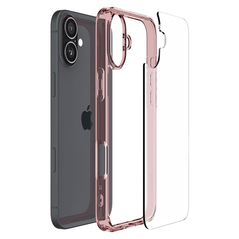 Spigen kryt Ultra Hybrid pre iPhone 16 - Rose Crystal