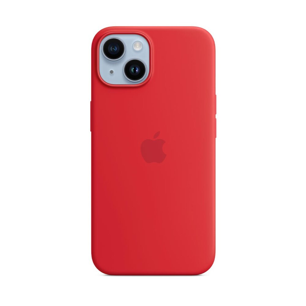 Apple iPhone 14 Silicone Case with MagSafe - (PRODUCT)RED