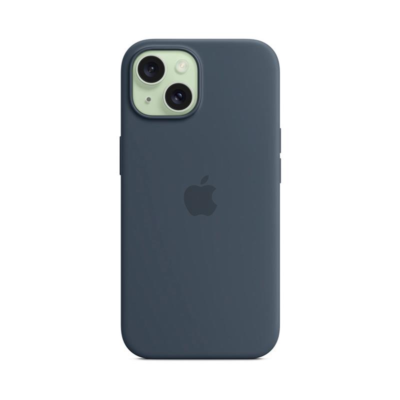 iPhone 15 Silicone Case with MagSafe-Storm Blue