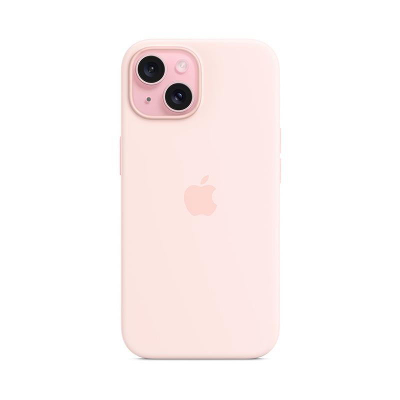 iPhone 15 Silicone Case with MagSafe - Light Pink