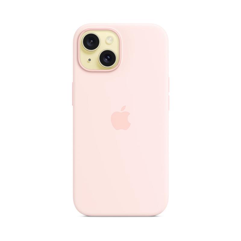 iPhone 15 Silicone Case with MagSafe - Light Pink