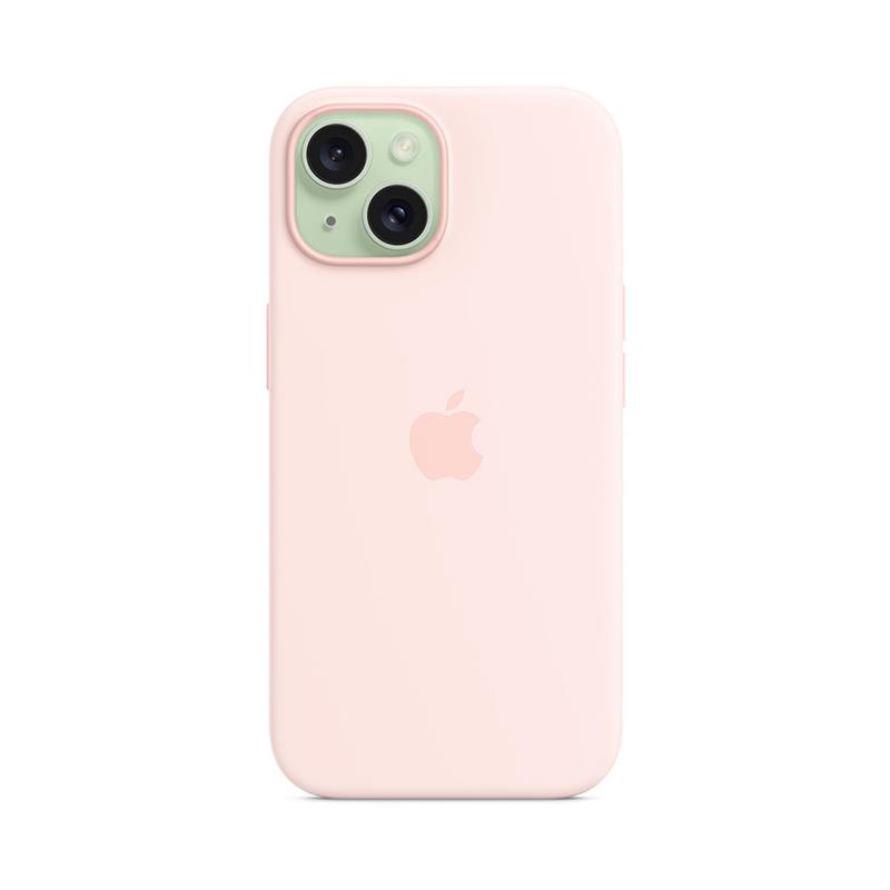 iPhone 15 Silicone Case with MagSafe - Light Pink