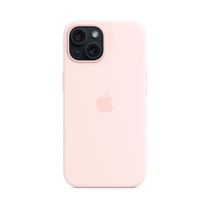 iPhone 15 Silicone Case with MagSafe - Light Pink