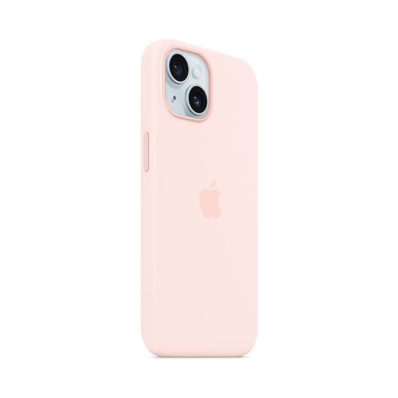 iPhone 15 Silicone Case with MagSafe - Light Pink
