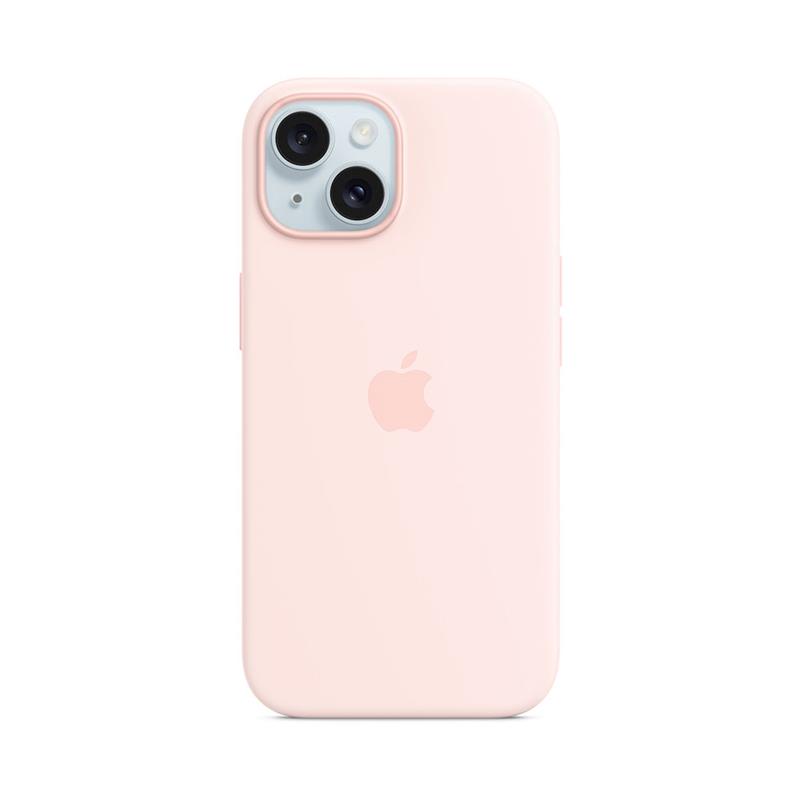 iPhone 15 Silicone Case with MagSafe - Light Pink