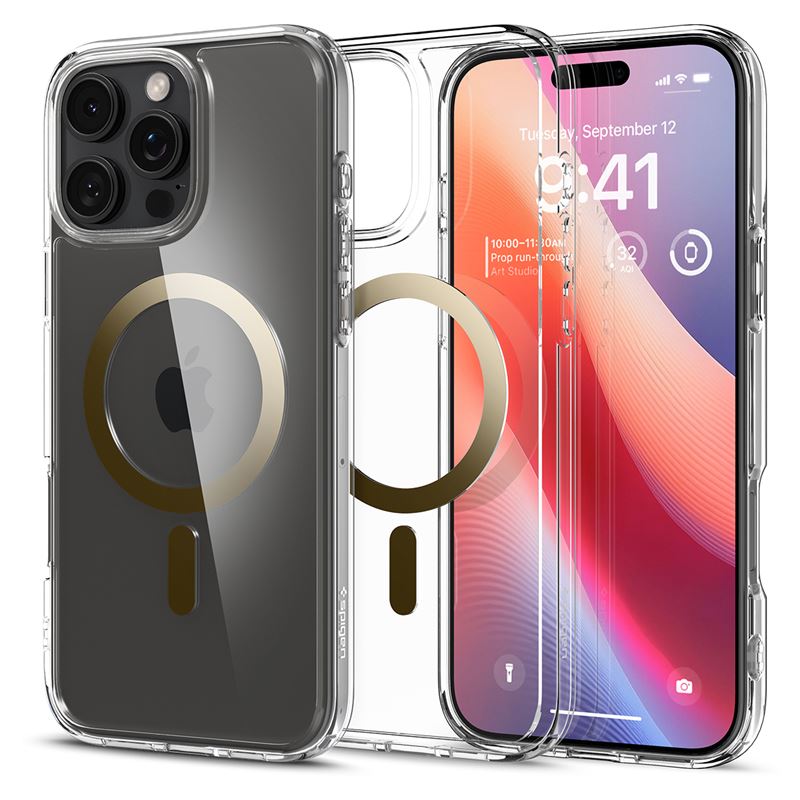 Spigen kryt Ultra Hybrid Magsafe pre iPhone 16 Pro Max - Gold