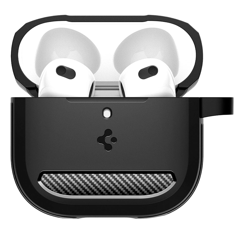 Spigen puzdro Rugged Armor pre Apple Airpods 4 - Matte Black