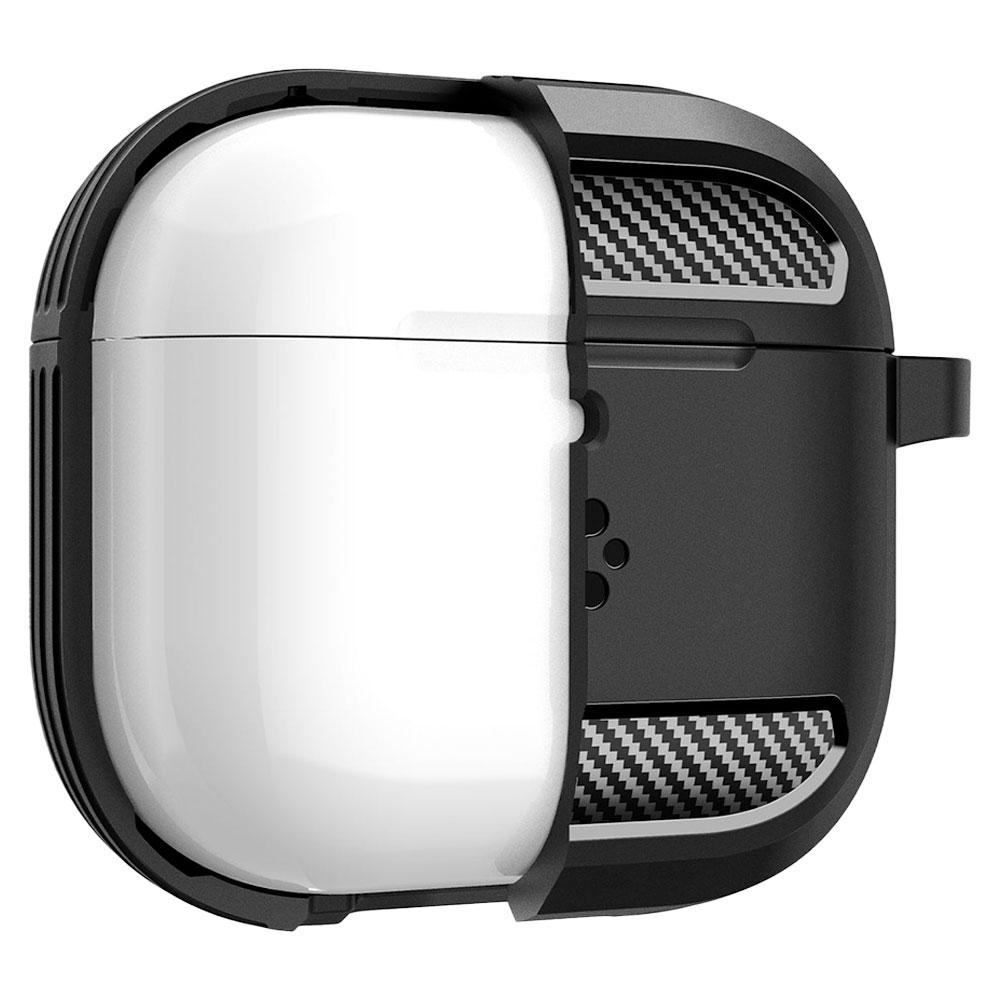 Spigen puzdro Rugged Armor pre Apple Airpods 4 - Matte Black