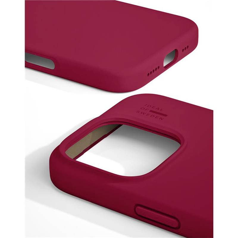 iDeal Silicone Case MagSafe iPhone 16 Pro Cranberry