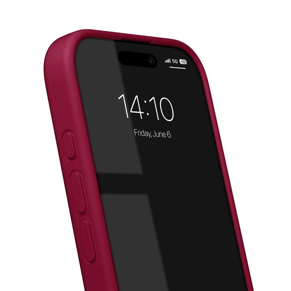 iDeal Silicone Case MagSafe iPhone 16 Pro Cranberry