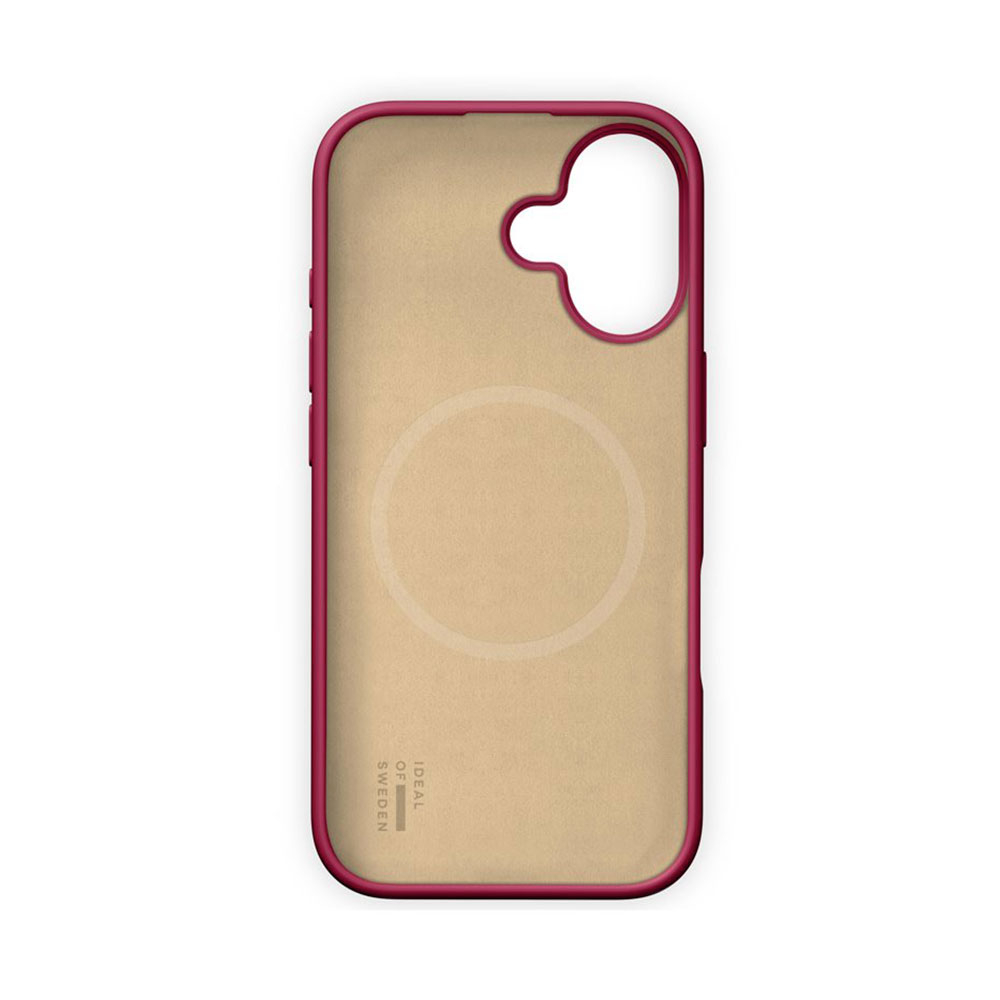 iDeal Silicone Case MagSafe iPhone 16 Cranberry