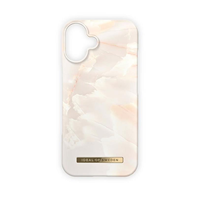 iDeal Fashion Case MagSafe iPhone 16 Rose Pearl Marble