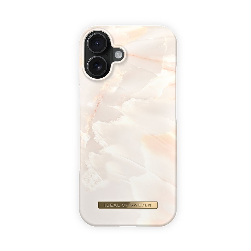 iDeal Fashion Case MagSafe iPhone 16 Rose Pearl Marble