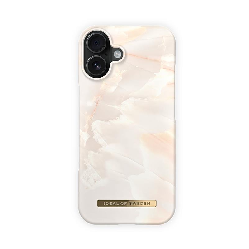 iDeal Fashion Case MagSafe iPhone 16 Rose Pearl Marble
