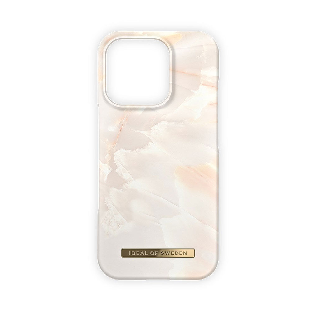 iDeal Fashion Case MagSafe iPhone 16 Pro Rose Pearl Marble