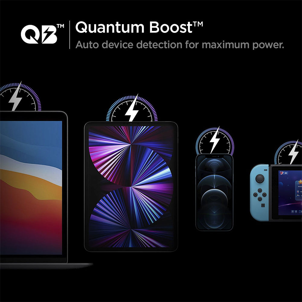 Spigen USB-C Car Charger ArcStation Dual Port 65W - Black