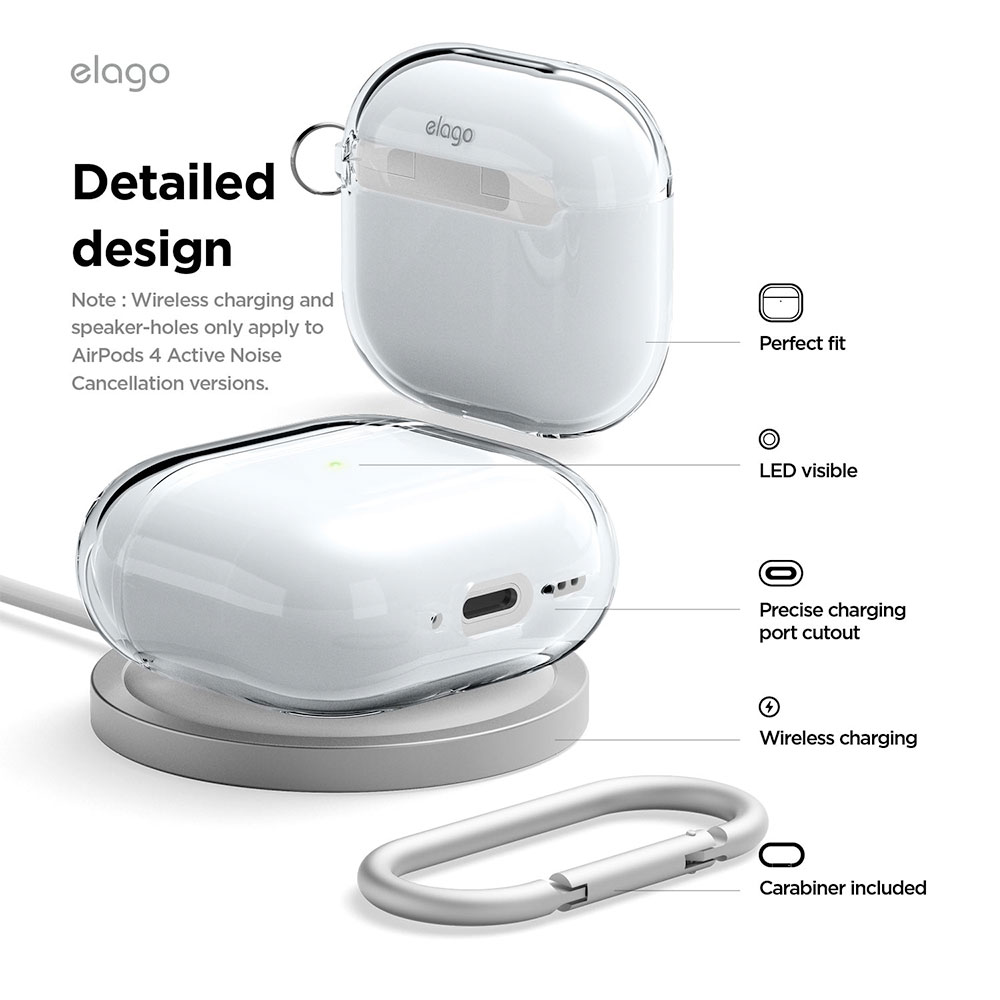 Elago Airpods 4 TPU Hang Case - Clear