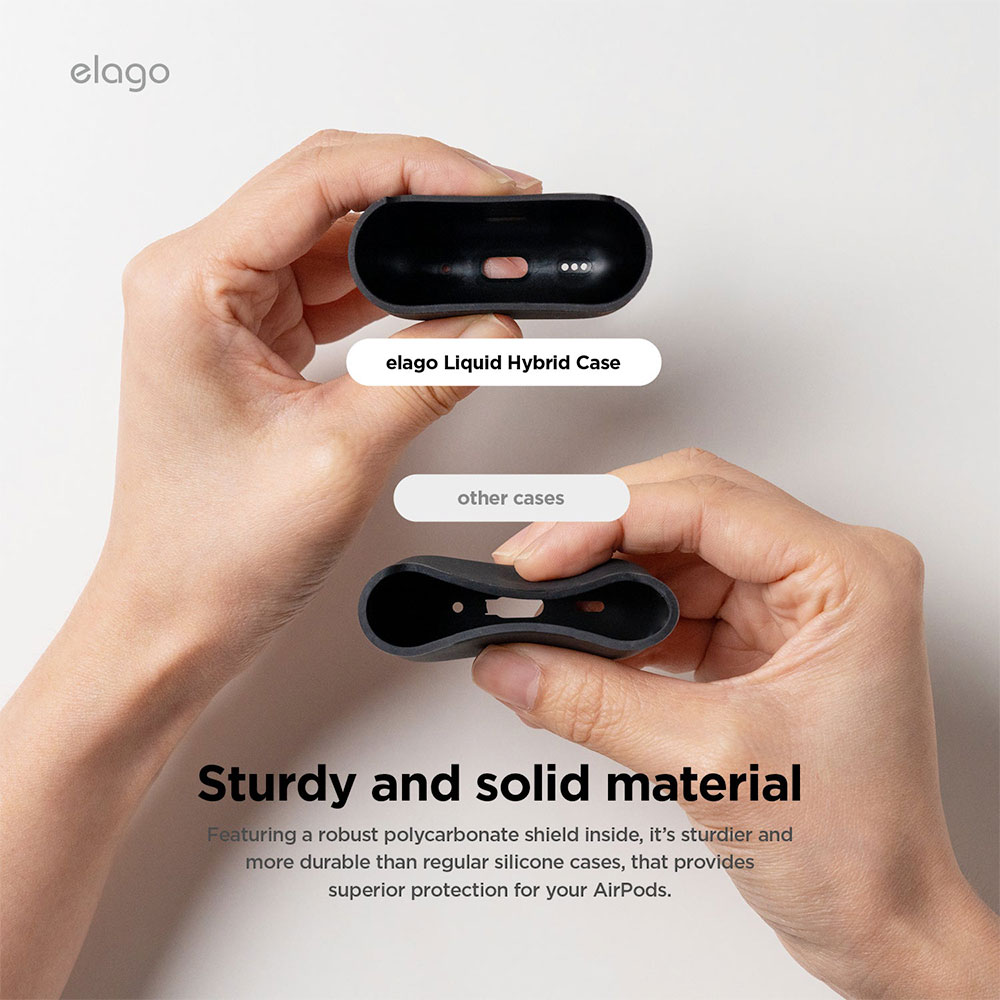 Elago Airpods 4 Liquid Hybrid Case - Black