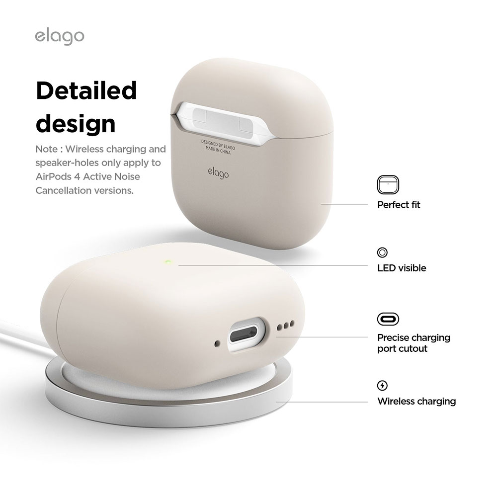Elago Airpods 4 Liquid Hybrid Case - Black