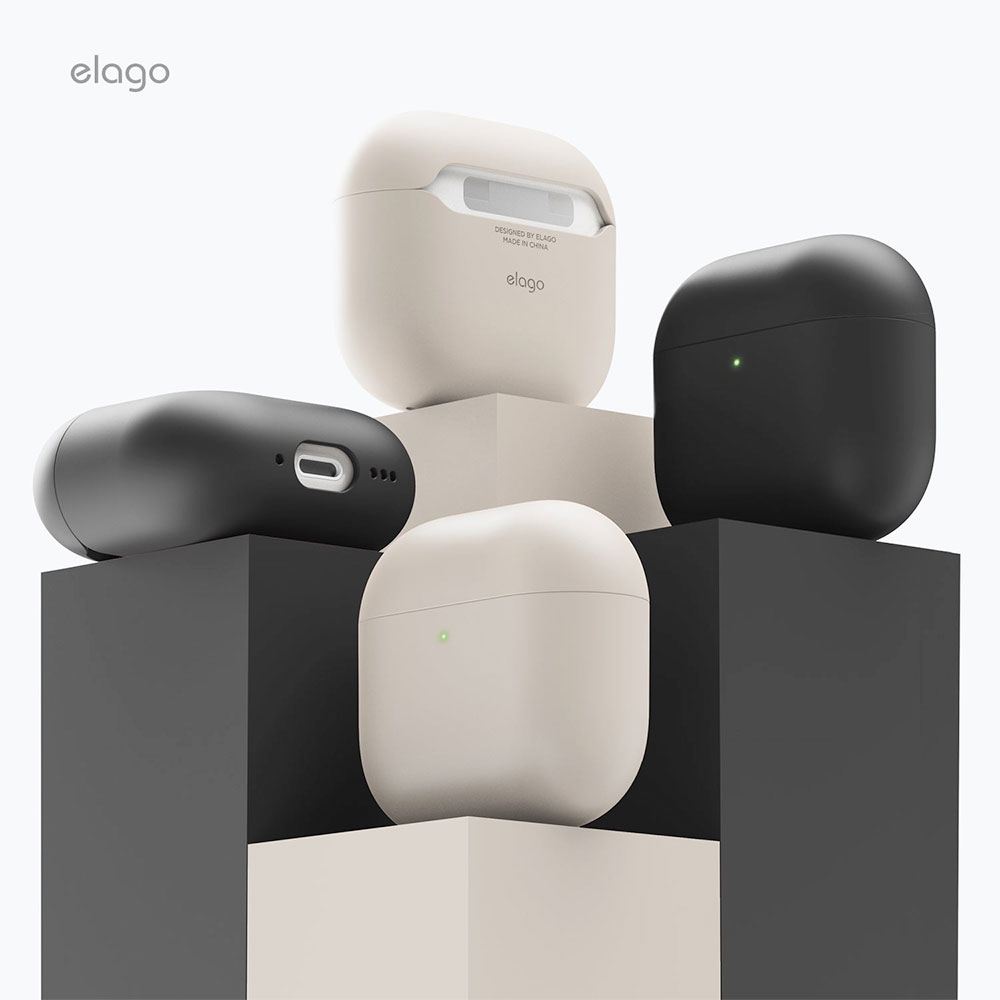 Elago Airpods 4 Liquid Hybrid Case - Stone