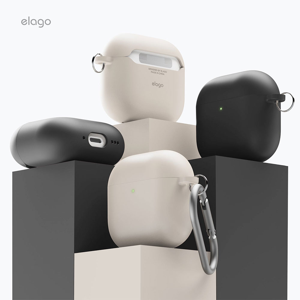 Elago Airpods 4 Liquid Hybrid Hang Case - Black