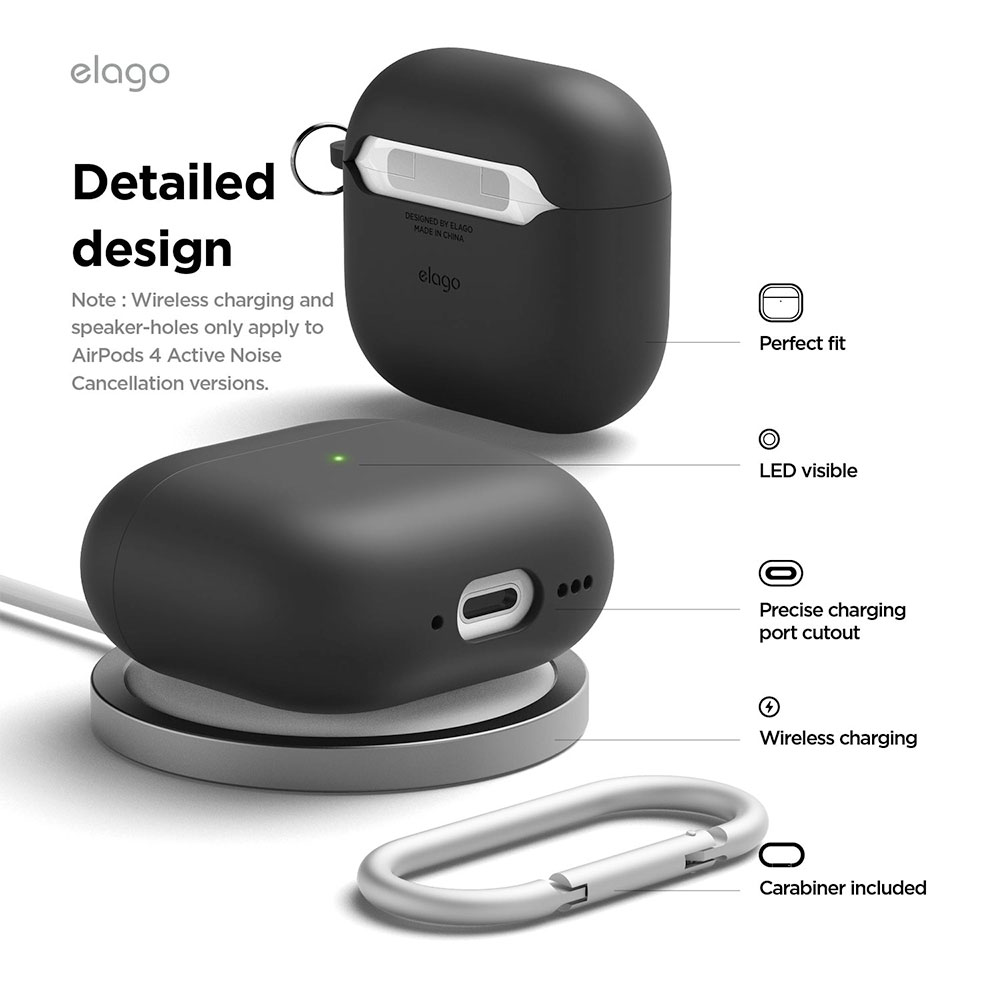 Elago Airpods 4 Liquid Hybrid Hang Case - Stone