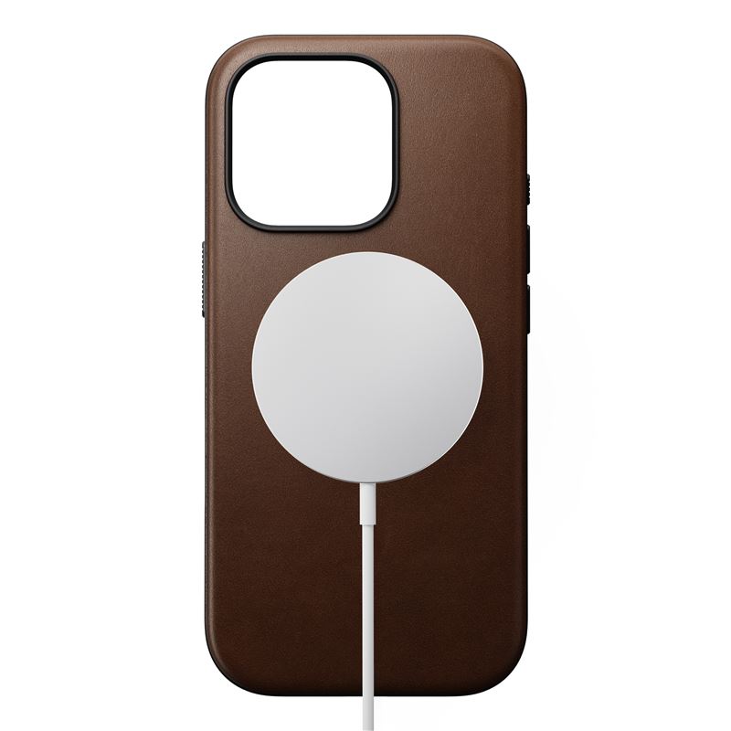 Nomad kryt Modern Leather Case Magsafe pre iPhone 16 Pro - Brown