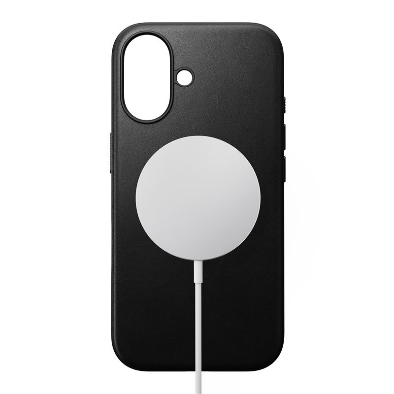 Nomad kryt Modern Leather Case Magsafe pro iPhone 16 - Black