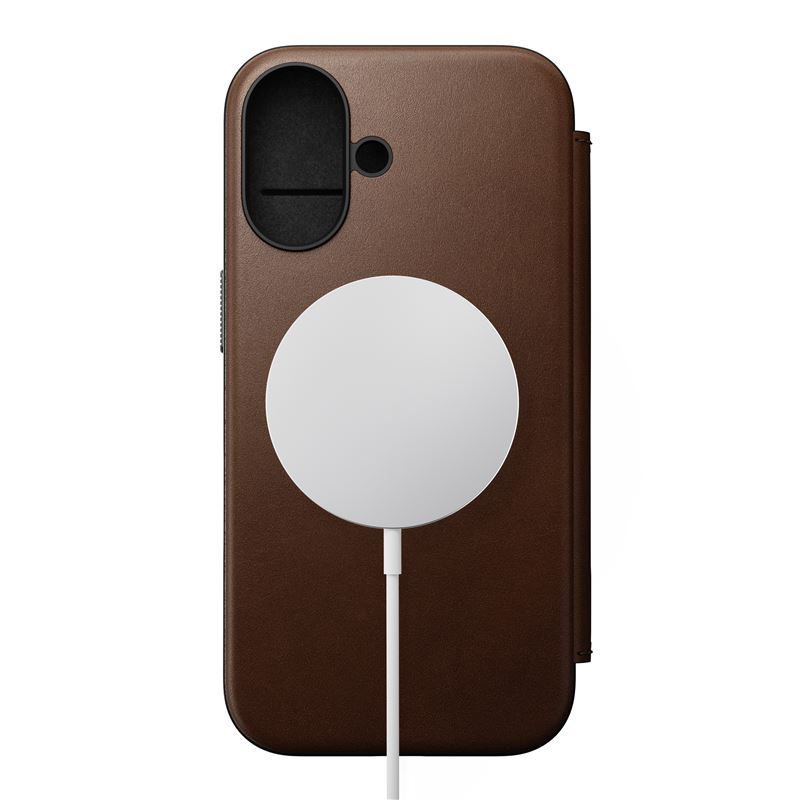 Nomad pouzdro Modern Leather Folio Magsafe pro iPhone 16 - Brown