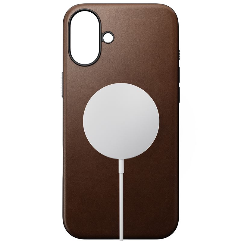 Nomad kryt Modern Leather Case Magsafe pro iPhone 16 Plus - Brown