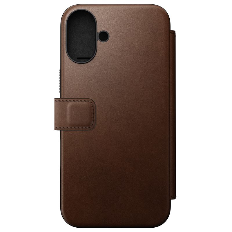 Nomad pouzdro Modern Leather Folio Magsafe pro iPhone 16 Plus - Brown