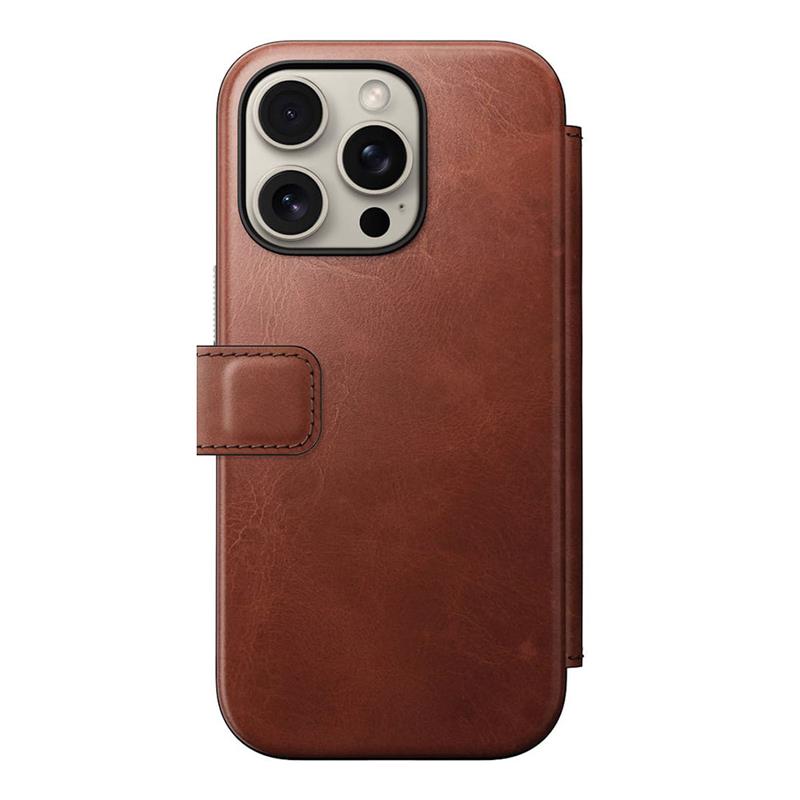 Nomad puzdro Modern Leather Folio Magsafe Horween pre iPhone 16 Pro Max - Olde Dublin