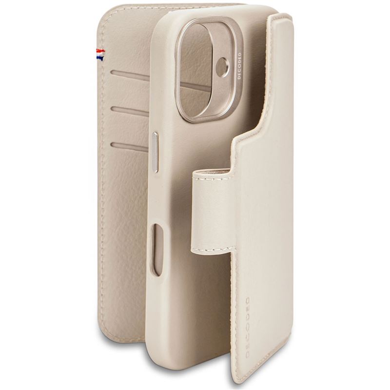 Decoded pouzdro Leather Detachable Wallet MagSafe pro iPhone 16 - Clay