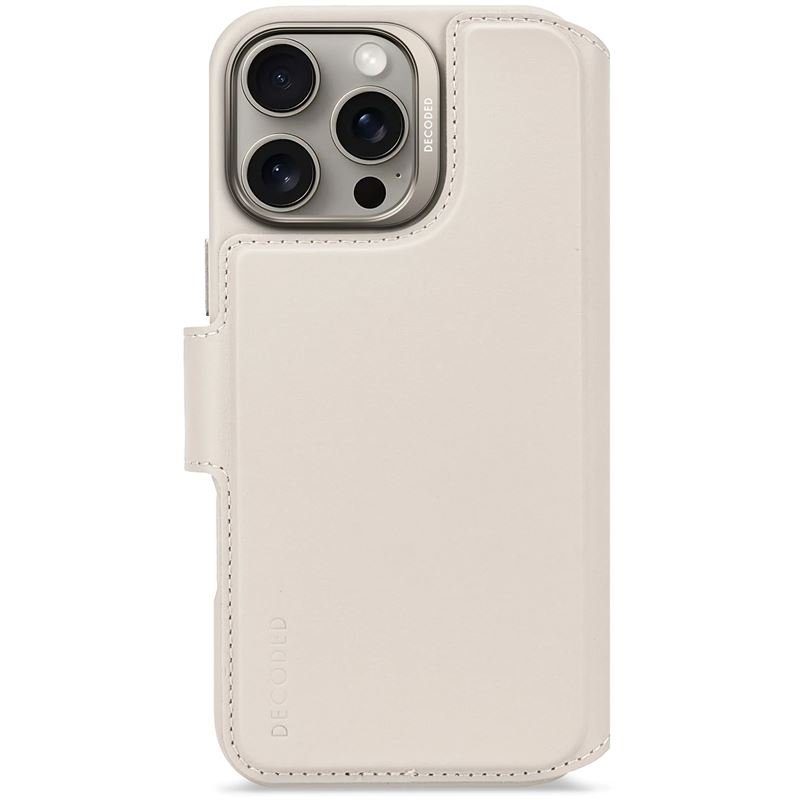 Decoded pouzdro Leather Detachable Wallet MagSafe pro iPhone 16 Pro Max - Clay